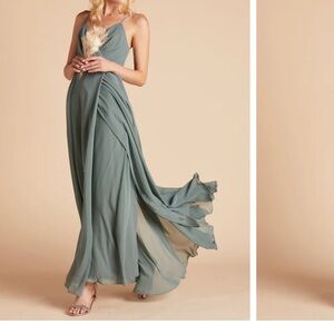 Sea Glass Birdy Grey bridesmaid dress
